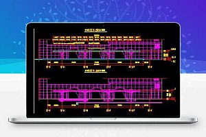 小火车站雨篷结构施工图纸2