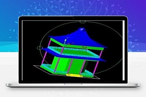 望江亭阁楼CAD三维造型实例视频教程