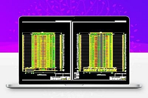 某二十四层商住楼建筑结构施工图纸(含计算书)