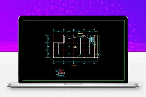二层门式钢架自行车车棚建筑结构施工图纸