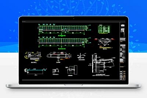 钢结构门刚展厅施工图纸
