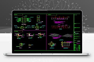 钢框架结构会馆节点大样图