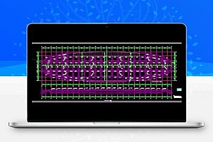 某大型钢框架结构会展中心结构施工图纸(中)