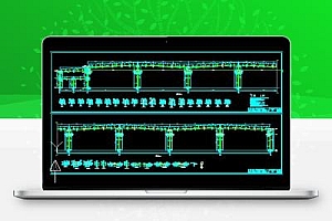 轻型钢结构石材交易市场结构施工图纸