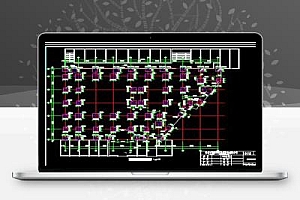 二层钢框架宾馆扩建建筑结构施工图纸