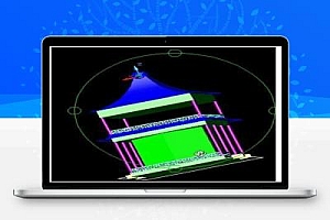 望江亭阁楼CAD三维造型实例视频教程