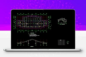 二层钢框架结构娱乐中心施工图