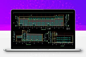 门式刚架结构五谷营养米车间设计图纸