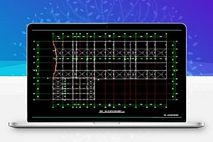 二层钢结构汽车4s店结构施工图