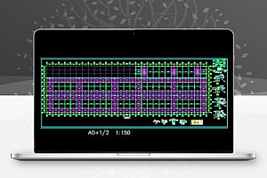大跨度格构柱厂房结构施工图纸