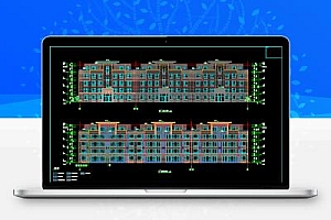 某小区四层单元式住宅楼建筑施工图纸