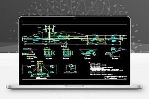 圆形涵洞式水闸构造设计图纸