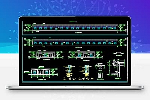 20米*96米标准钢结构车间施工图纸