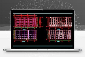 双层网架玻璃屋面结构施工图纸