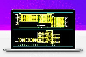 7层砖混结构学生宿舍楼建筑施工图纸