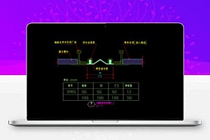 封缝型变形缝节点大样图