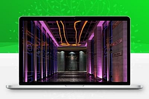 工业风格KTV过道装修3dmax模型