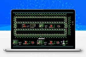 单层多跨门式刚架轻型厂房钢结构施工图纸
