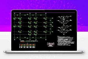 二层框架结构农村简欧两层自建房施工图