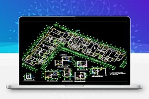 八层L型六单元每单元2户住宅楼设计图