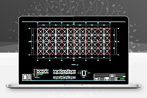 某简易大棚大跨度钢结构施工图纸
