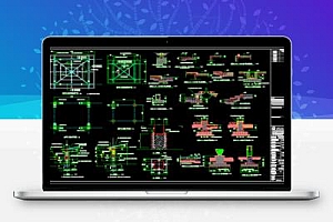 四角钢结构凉亭盖顶施工图