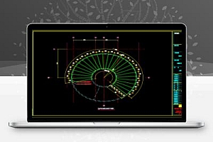 汽车旋转坡道雨棚结构施工图