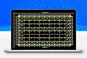 二层钢结构汽车展厅结构施工图纸