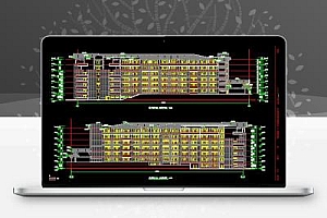 六层钢框架结构教工宿舍楼全套施工图纸(全专业)